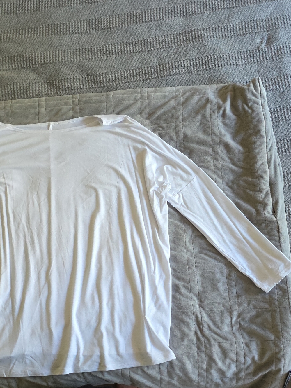 Classic Women's White Long-Sleeve Shirt